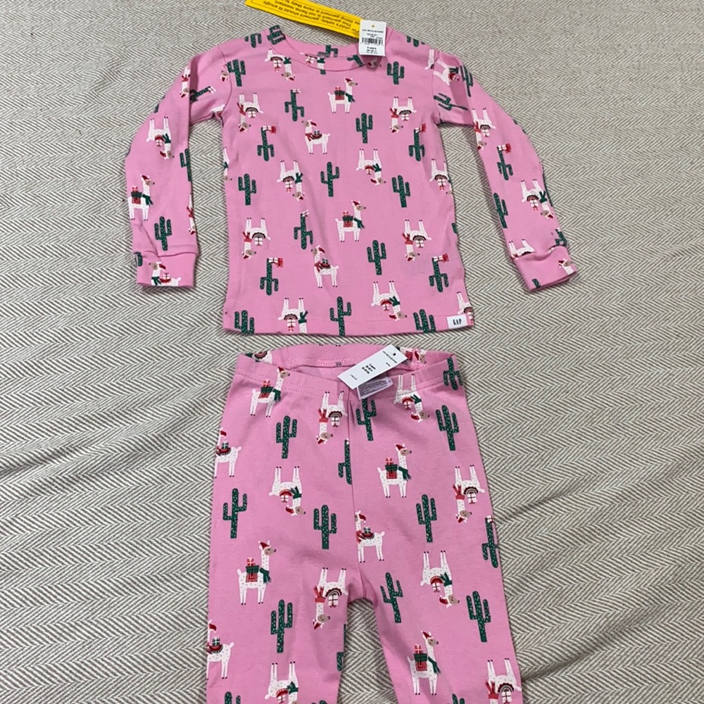 Baby Gap Lama Pajama Set NWT